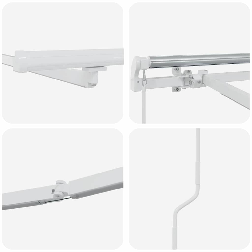 Markiseramme Hvid 450 × 350 cm Aluminium