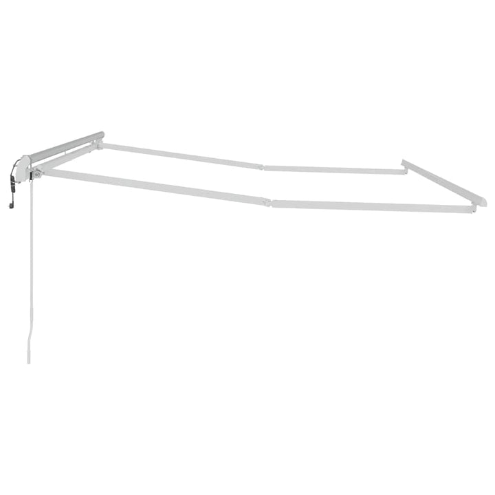 Markiseramme Hvid 350 x 250 cm Aluminium