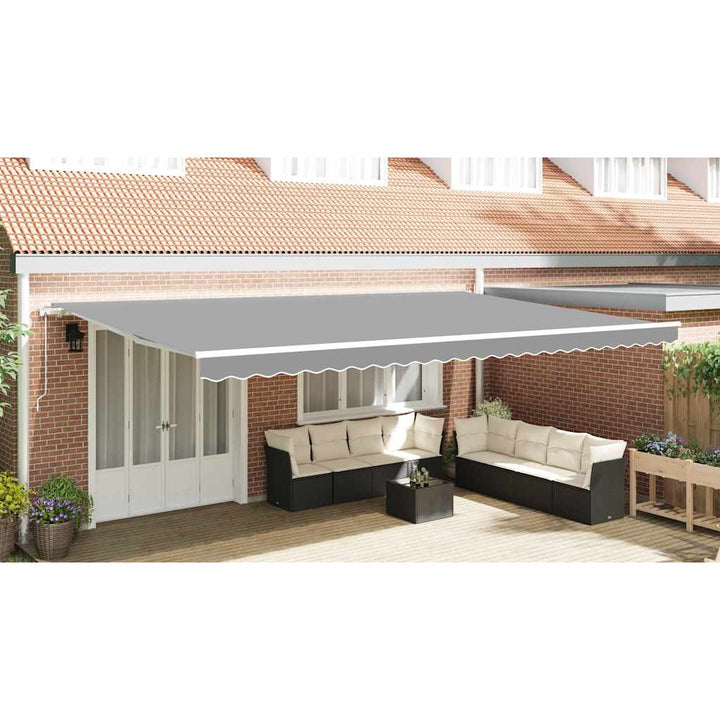 Markiseramme Hvid 600 × 300 cm Aluminium