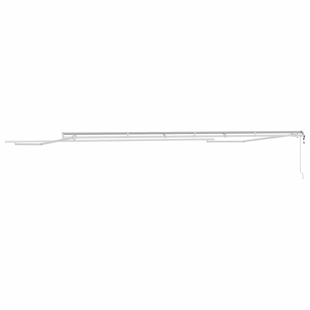 Markiseramme Hvid 600 × 300 cm Aluminium