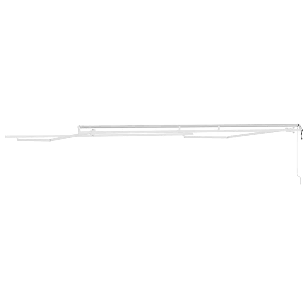 Markiseramme Hvid 500 × 350 cm Aluminium