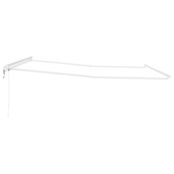 Markiseramme Hvid 500 × 350 cm Aluminium