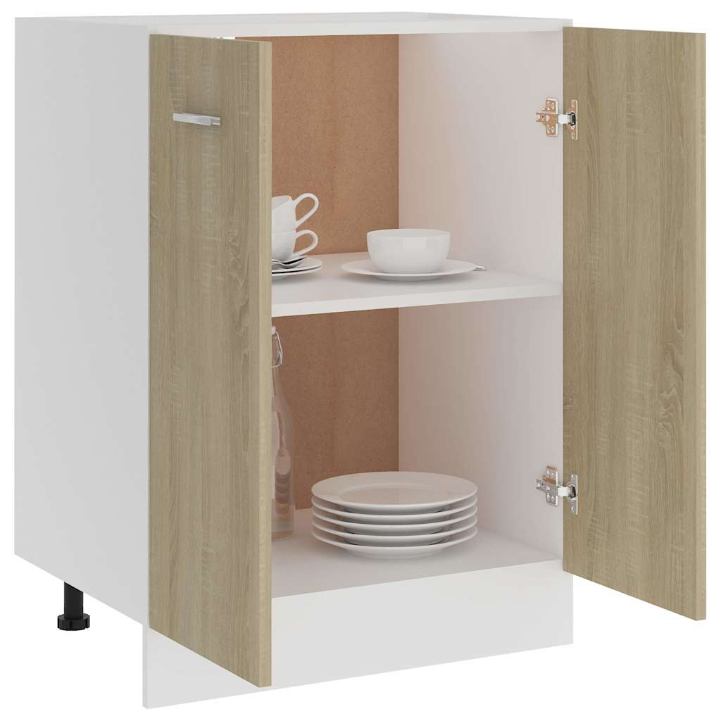 underskab "Lyon" Sonoma eg 60x46x81,5 cm konstrueret træ