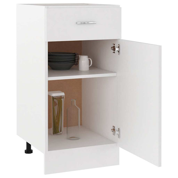 skuffebundskab "Lyon" hvid 40x46x81,5 cm konstrueret træ