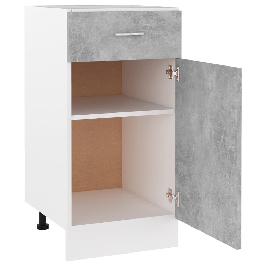 underskab 40x46x81,5 cm konstrueret træ betongrå