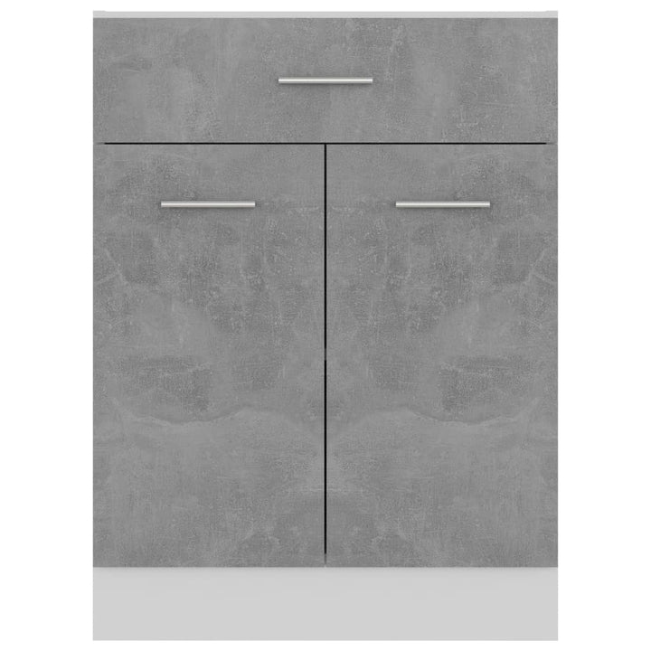 underskab med skuffe 60x46x81,5 cm konstrueret træ betongrå