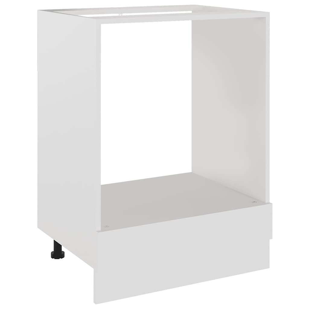 ovnskab "Riga" hvid 60x46x81,5 cm konstrueret træ