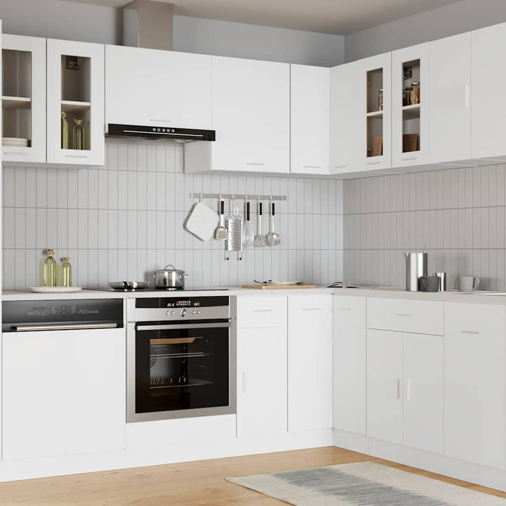 hængende vitrineskab "Lyon" hvid 60x31x60 cm konstrueret træ