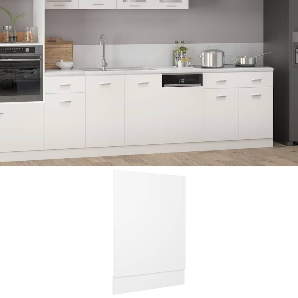 opvaskemaskinepanel "Lyon" hvid 45x3x67 cm konstrueret træ