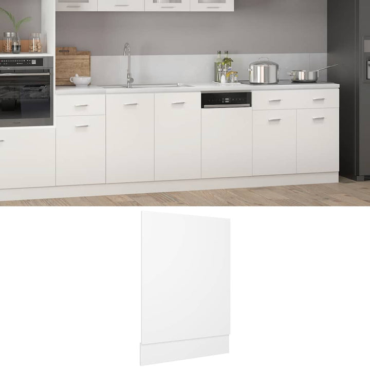 opvaskemaskinepanel "Lyon" hvid 45x3x67 cm konstrueret træ