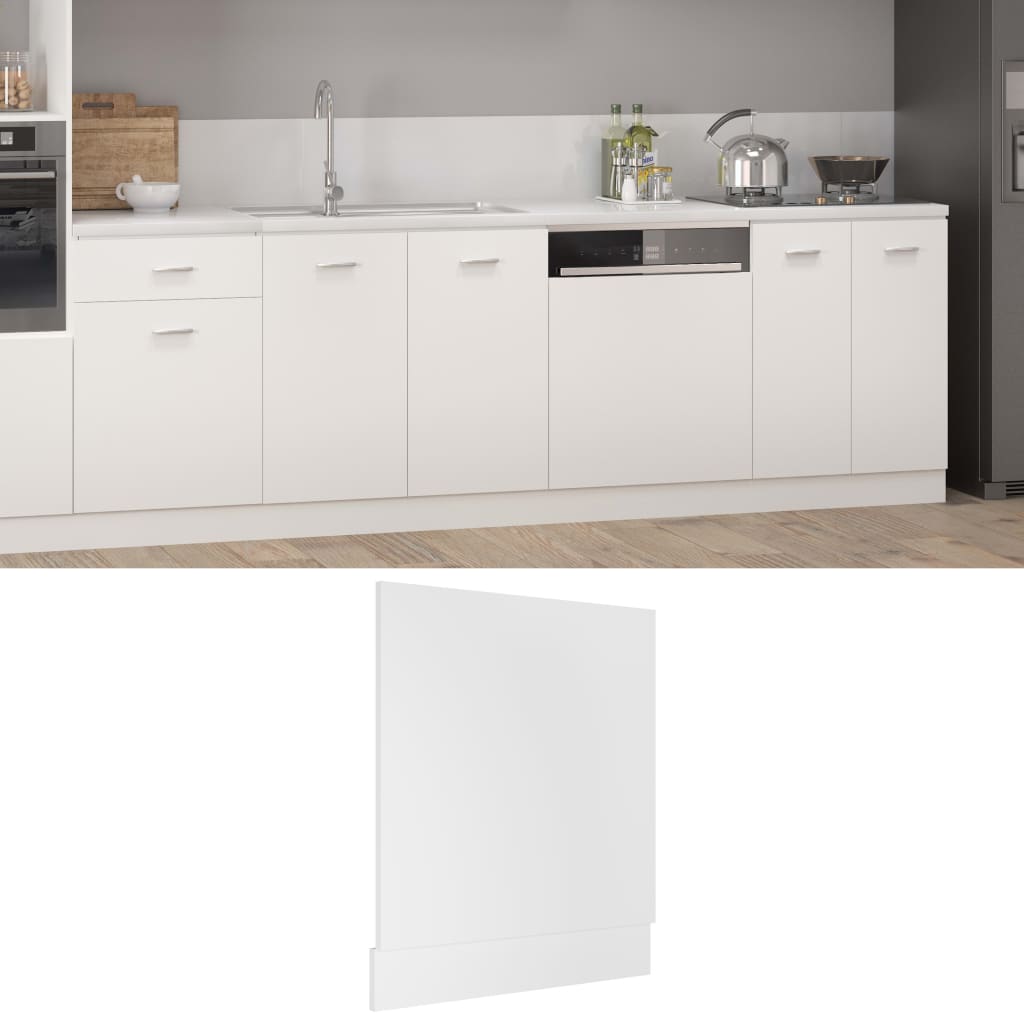 opvaskemaskinepanel "Lyon" hvid 59,5x3x67 cm konstrueret træ