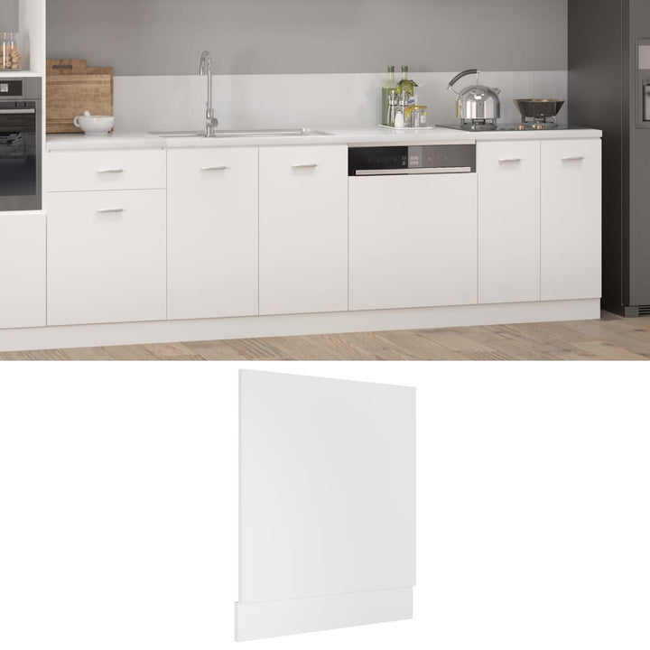 opvaskemaskinepanel "Lyon" hvid 59,5x3x67 cm konstrueret træ