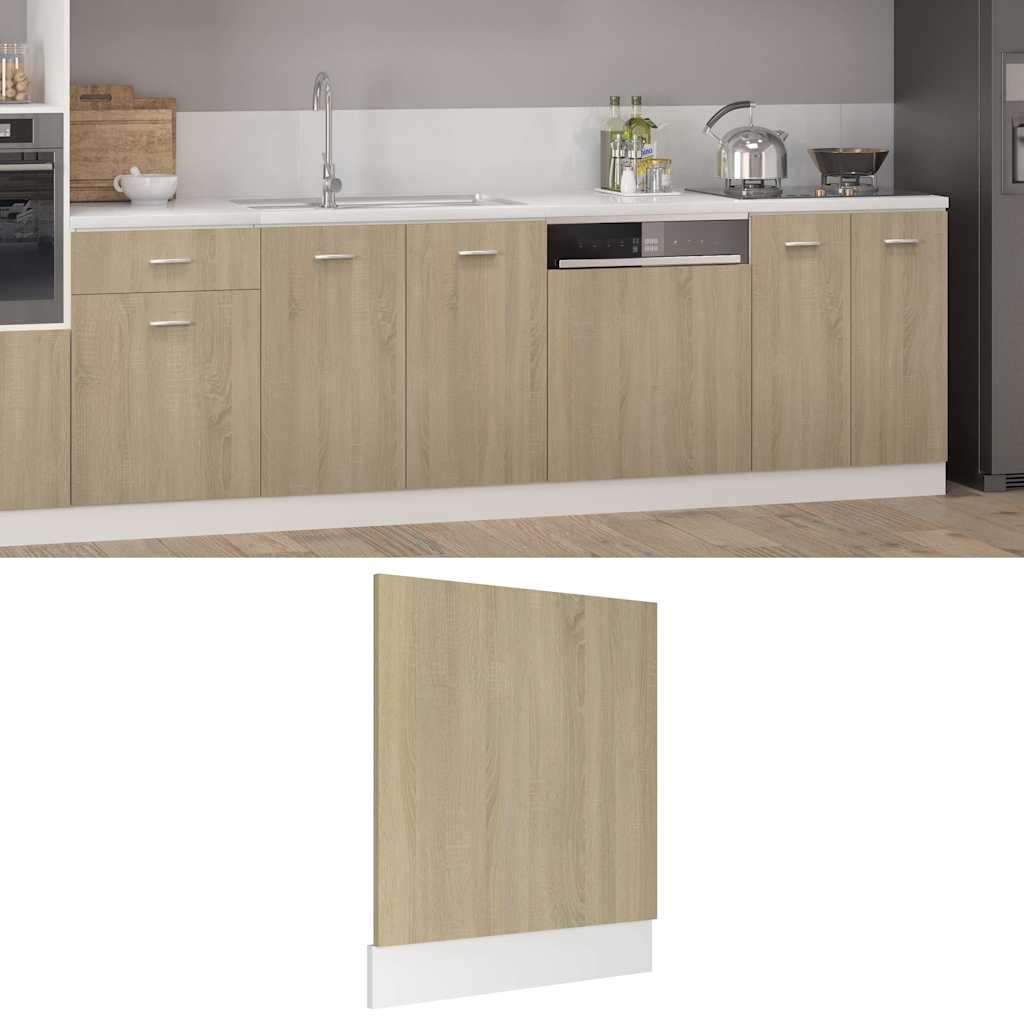 opvaskemaskinepanel "Lyon" Sonoma eg 59,5x3x67 cm konstrueret træ