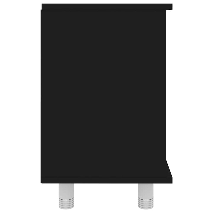 badeværelsesskab 60x32x53,5 cm konstrueret træ sort