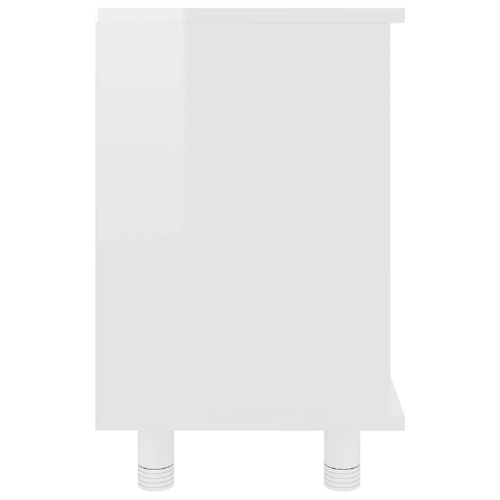 badeværelsesskab 60x32x53,5 cm konstrueret træ hvid højglans