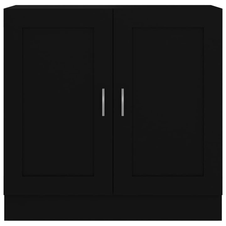 bogreol 82,5x30,5x80 cm konstrueret træ sort