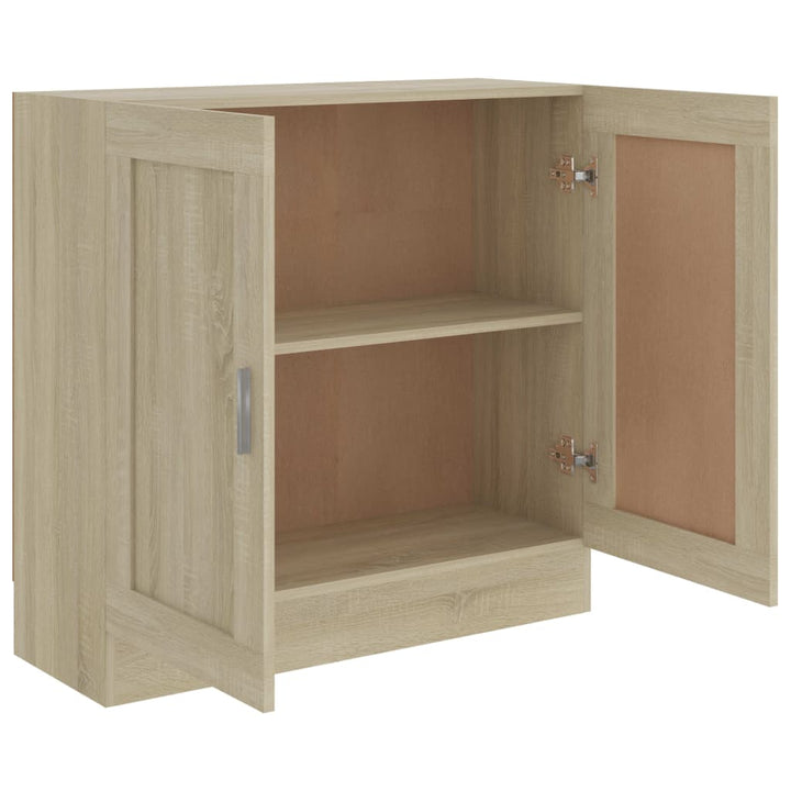 bogreol 82,5x30,5x80 cm konstrueret træ sonoma-eg