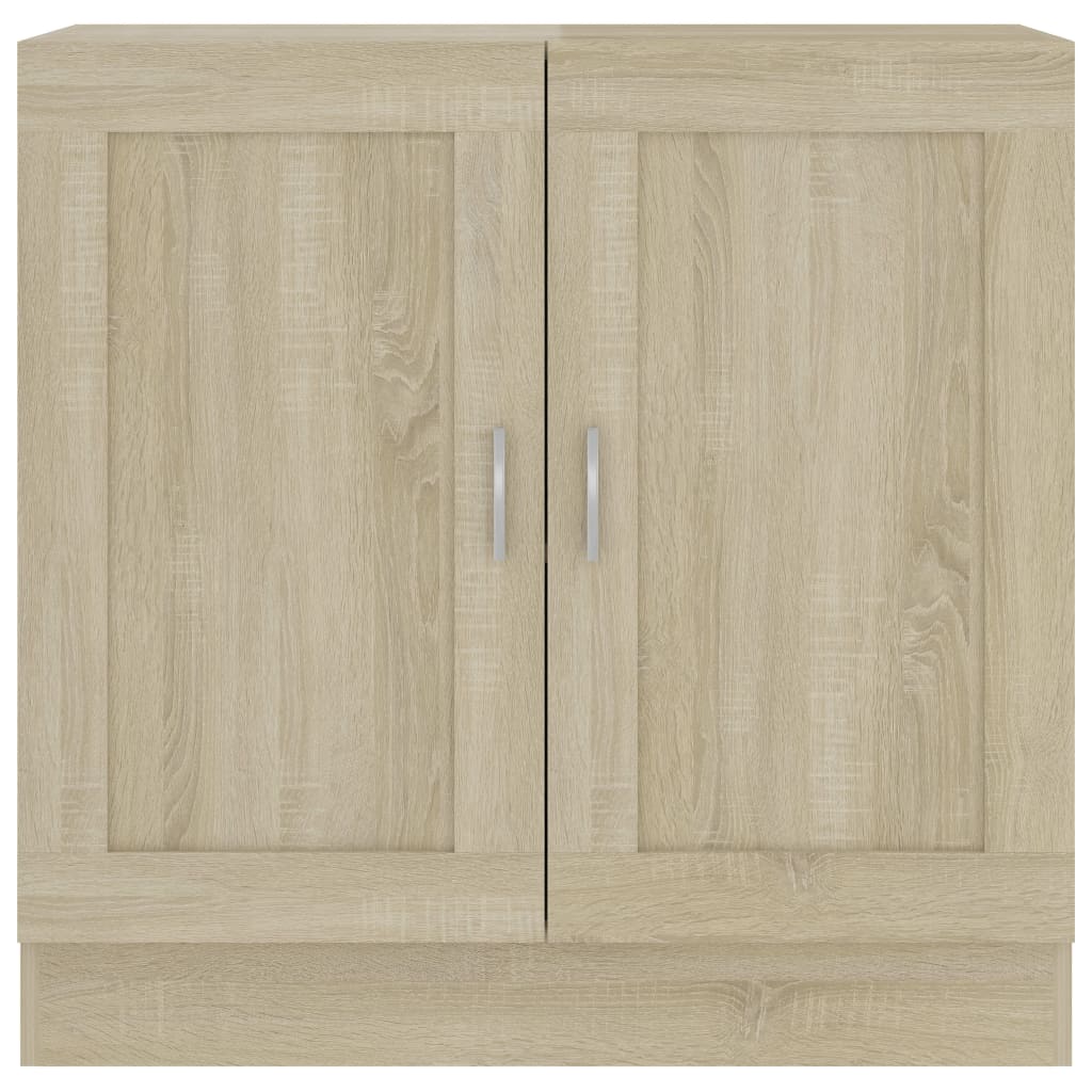 bogreol 82,5x30,5x80 cm konstrueret træ sonoma-eg