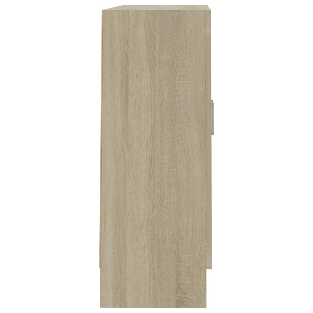 bogreol 82,5x30,5x80 cm konstrueret træ sonoma-eg