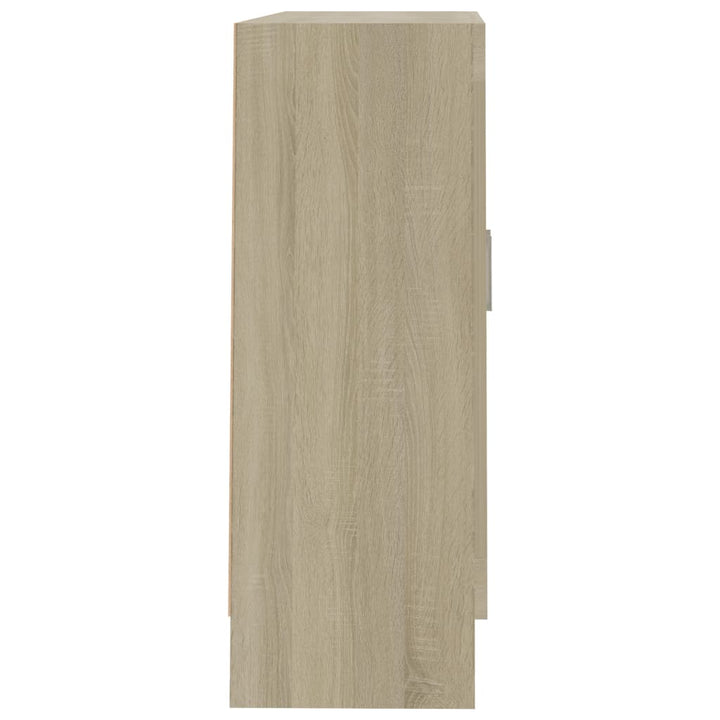 bogreol 82,5x30,5x80 cm konstrueret træ sonoma-eg