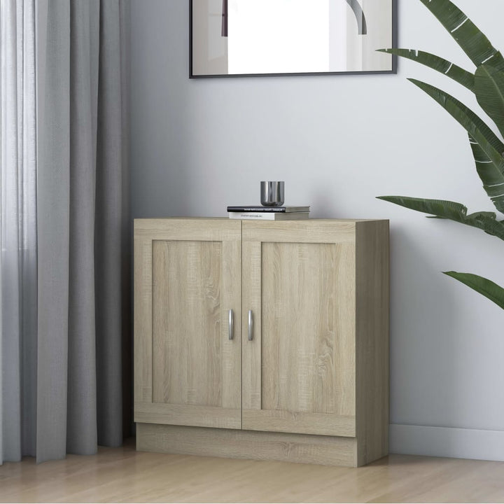 bogreol 82,5x30,5x80 cm konstrueret træ sonoma-eg