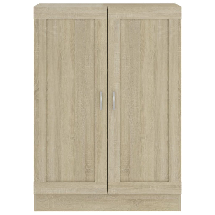 bogskab 82,5x30,5x115 cm konstrueret træ sonoma-eg