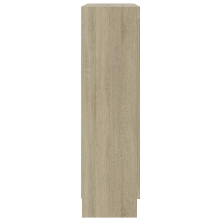 bogskab 82,5x30,5x115 cm konstrueret træ sonoma-eg