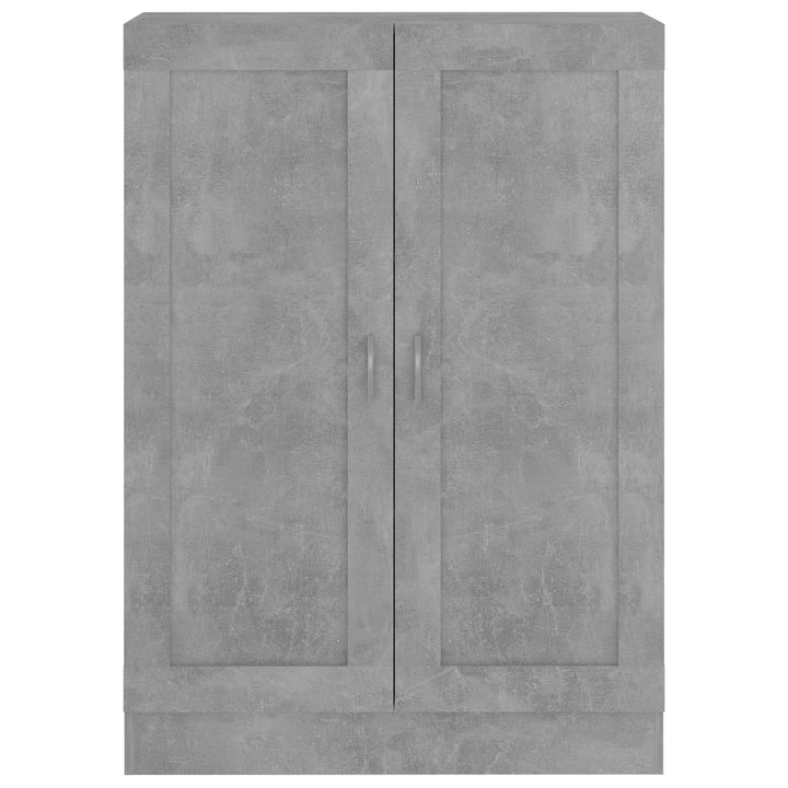 bogskab 82,5x30,5x115 cm konstrueret træ betongrå