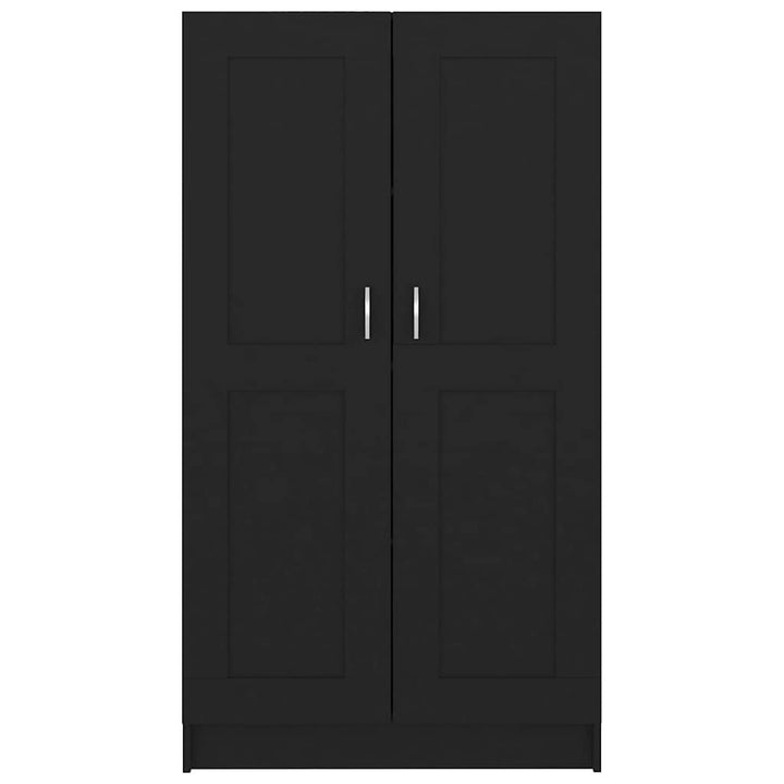 bogreol 82,5x30,5x150 cm konstrueret træ sort
