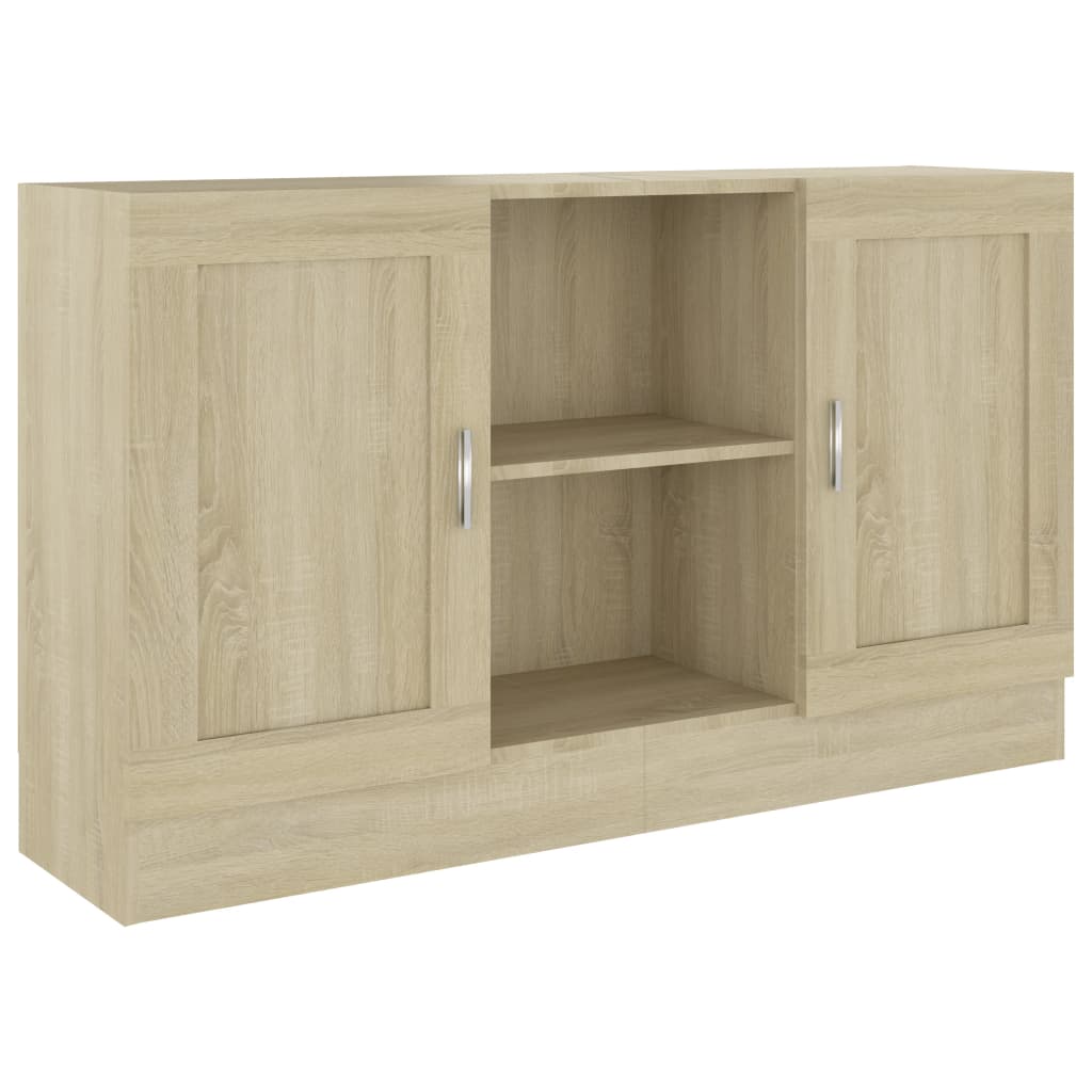 skænk 120x30,5x70 cm konstrueret træ sonoma-eg
