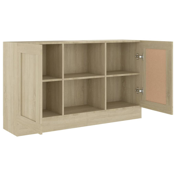 skænk 120x30,5x70 cm konstrueret træ sonoma-eg