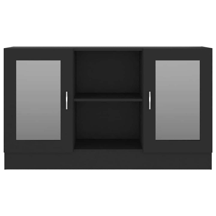 skænk 120x30,5x70 cm konstrueret træ sort