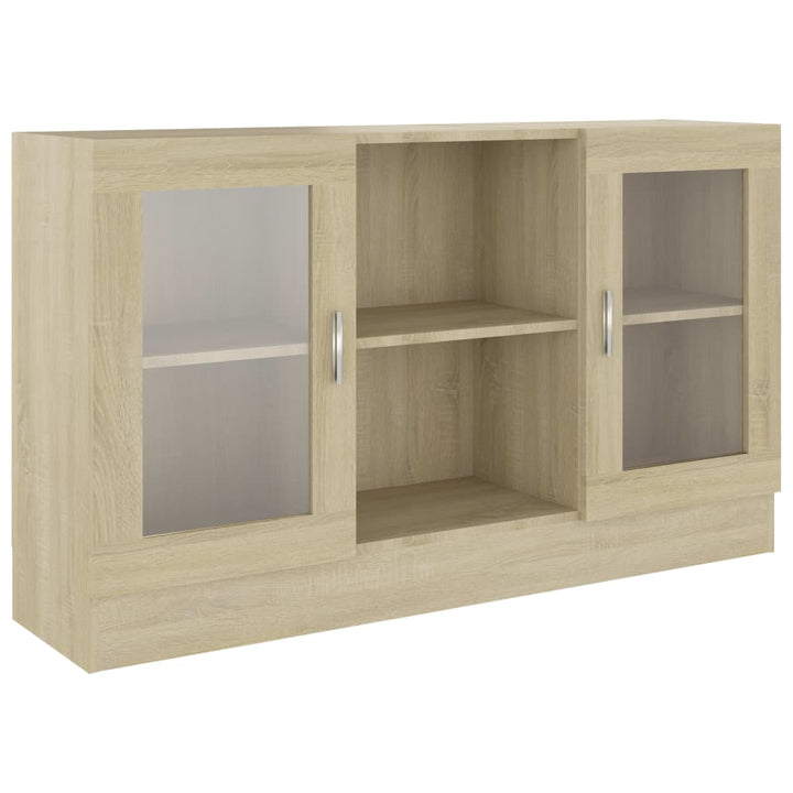 skænk 120x30,5x70 cm konstrueret træ sonoma-eg