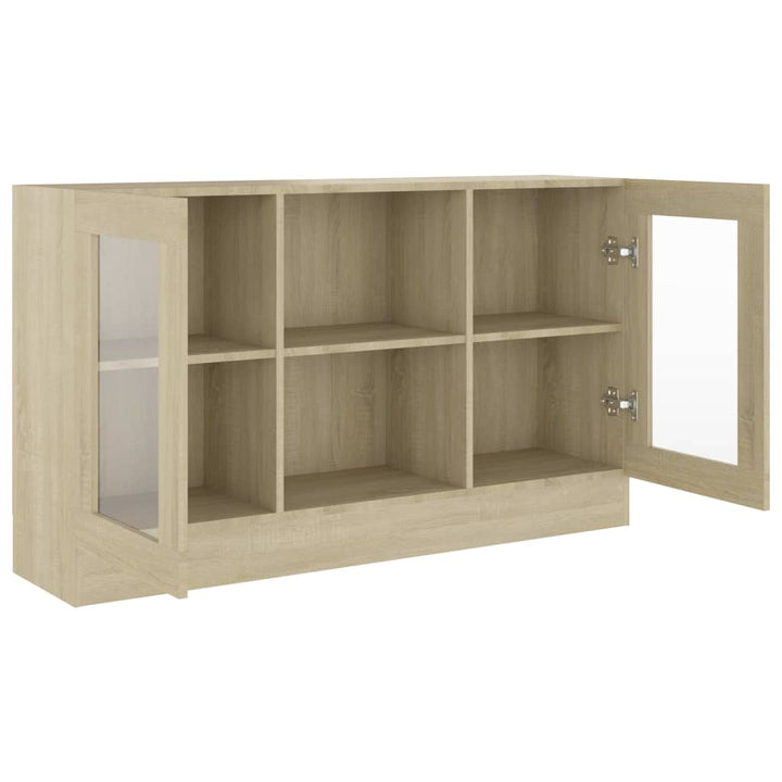 skænk 120x30,5x70 cm konstrueret træ sonoma-eg