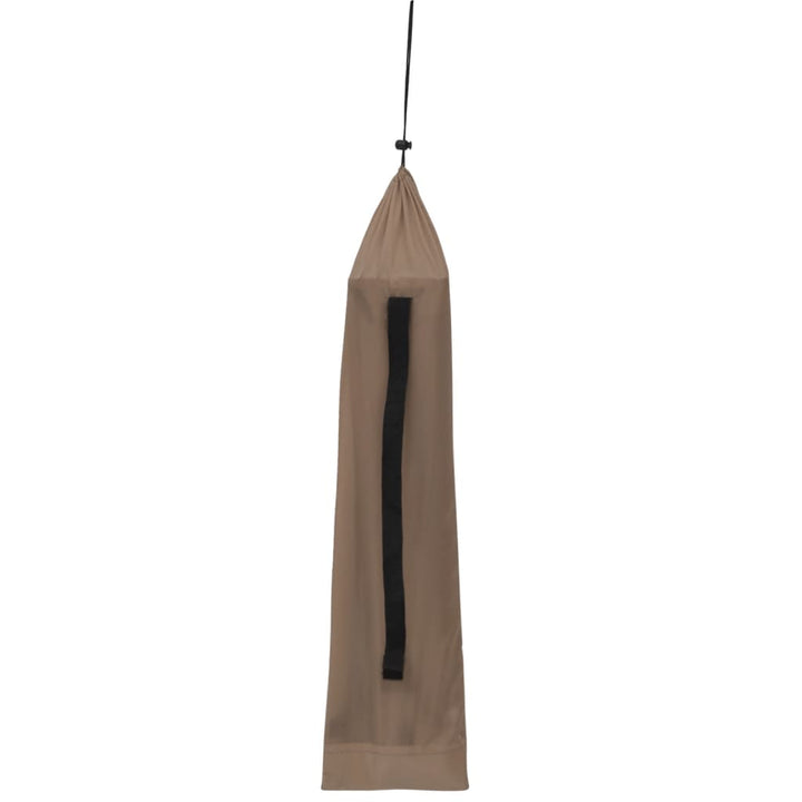 campingsenge 2 stk. 180x60x19 cm oxfordstof og stål gråbrun