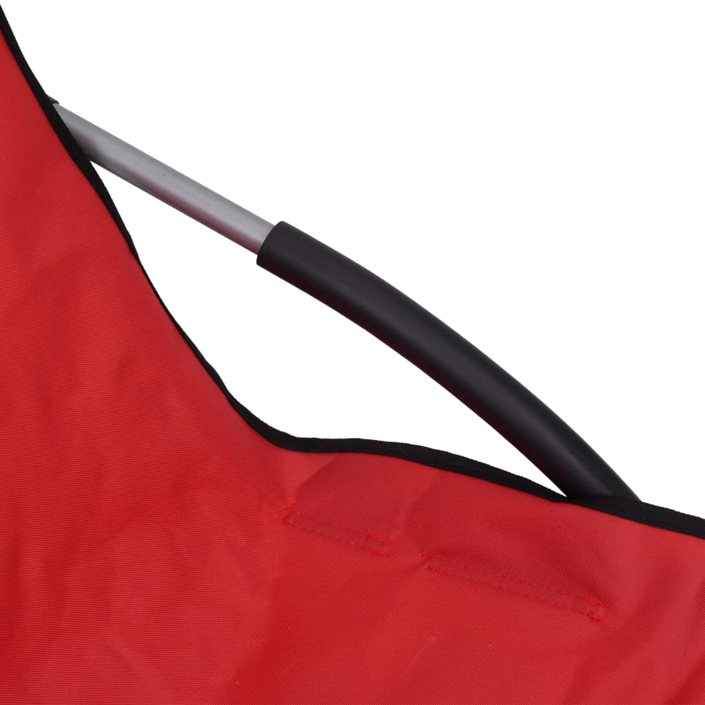 foldbare strandstole 2 stk. stof rød