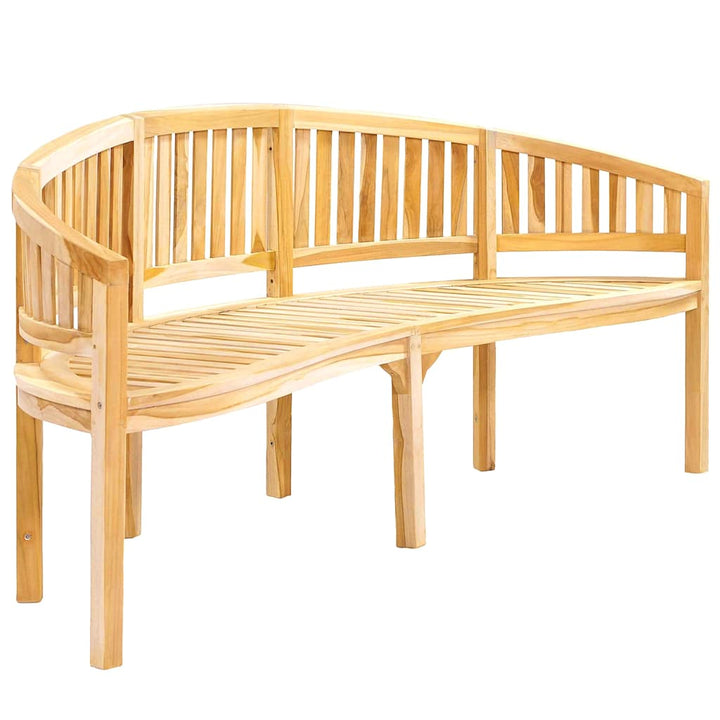 bananbænk 200 cm massivt teaktræ