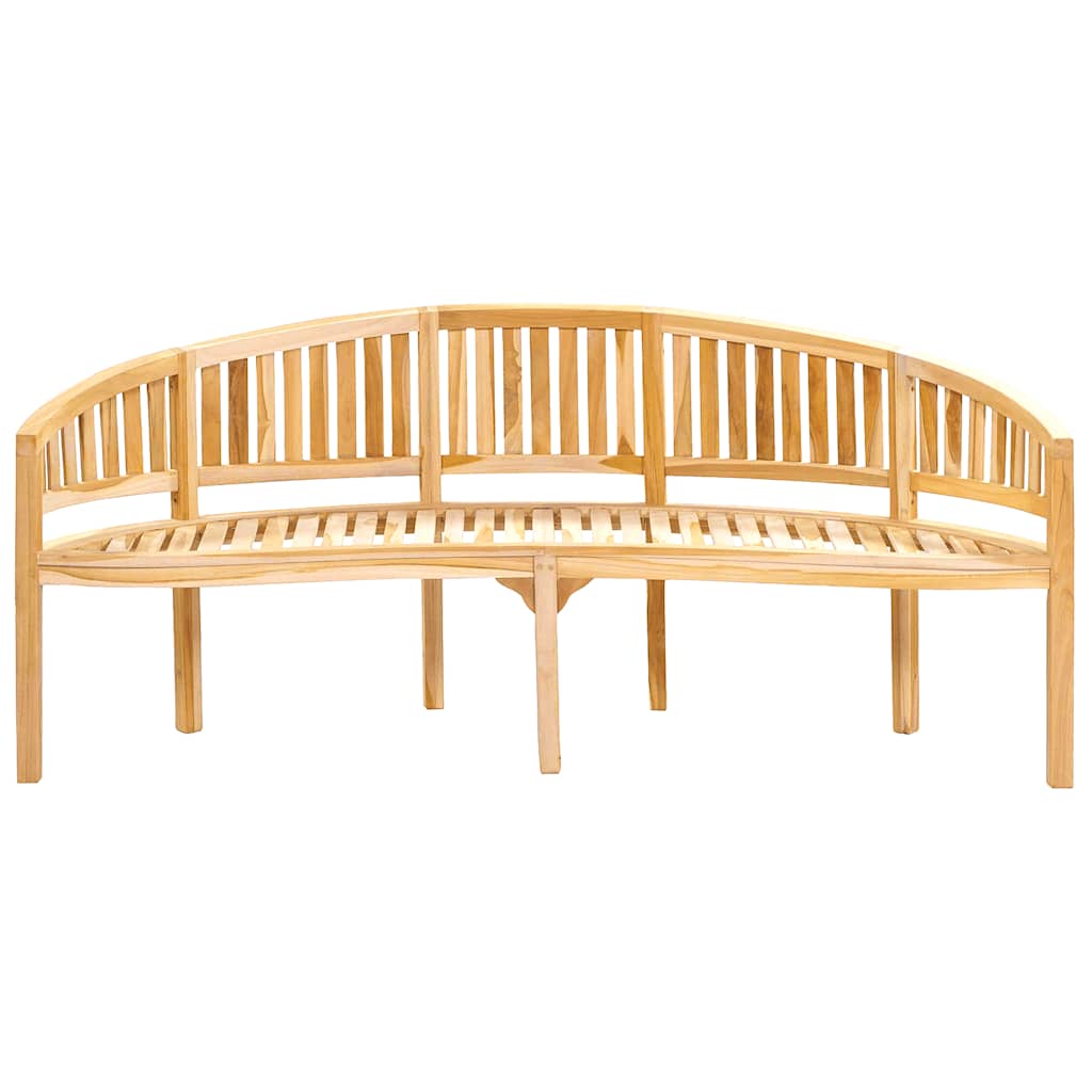 bananbænk 200 cm massivt teaktræ
