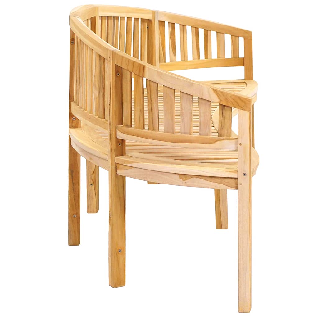 bananbænk 200 cm massivt teaktræ
