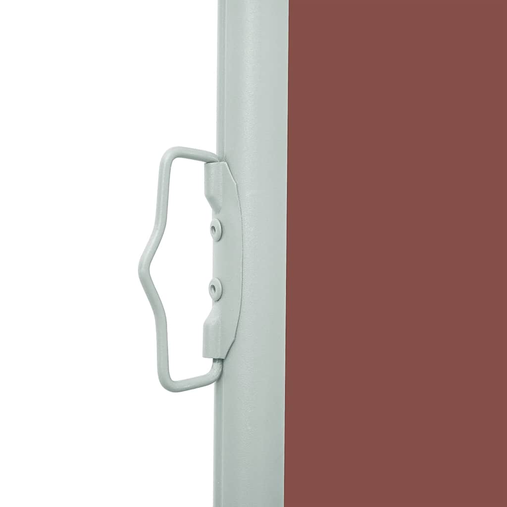 sammenrullelig sidemarkise til terrassen 140x600 cm brun