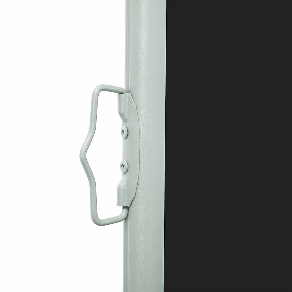 sammenrullelig sidemarkise til terrassen 600x160 cm sort