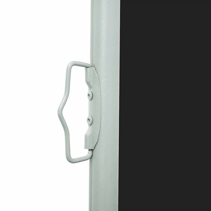 sammenrullelig sidemarkise til terrassen 600x160 cm sort