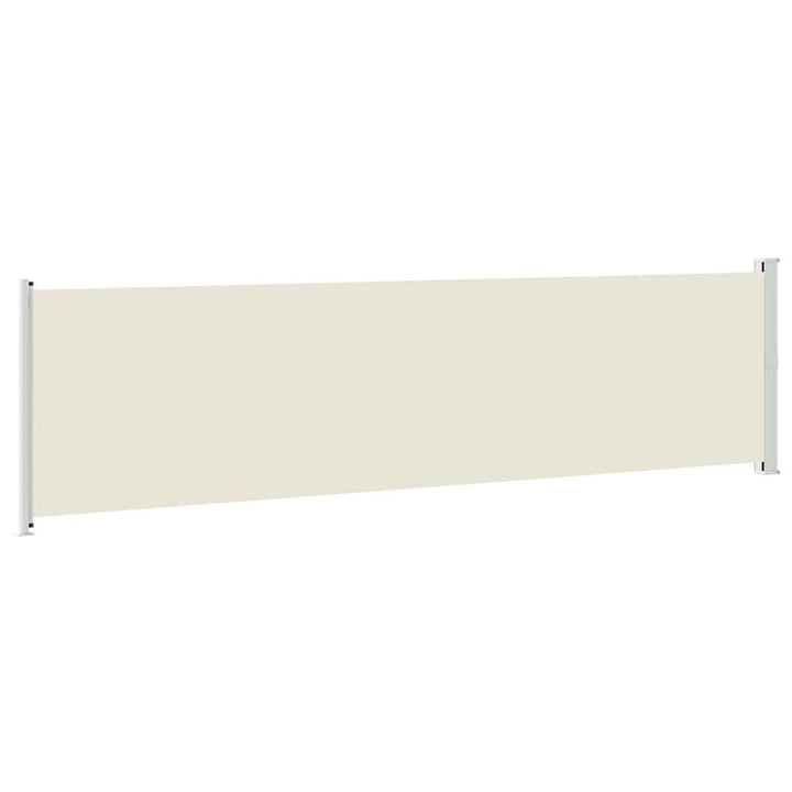 sammenrullelig sidemarkise til terrassen 600x160 cm cremefarvet