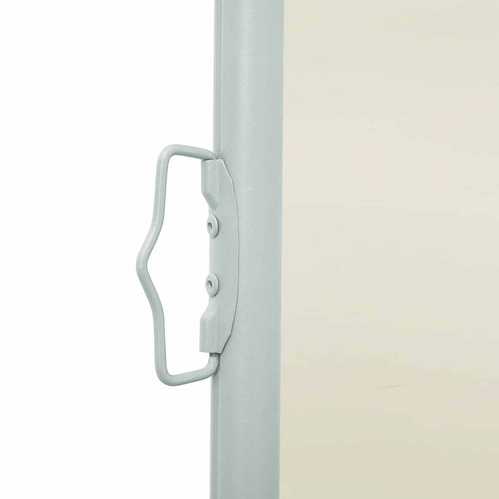 sammenrullelig sidemarkise til terrassen 600x160 cm cremefarvet