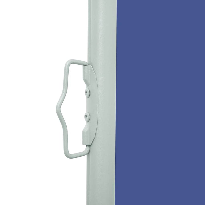 sammenrullelig sidemarkise til terrassen 600x160 cm blå