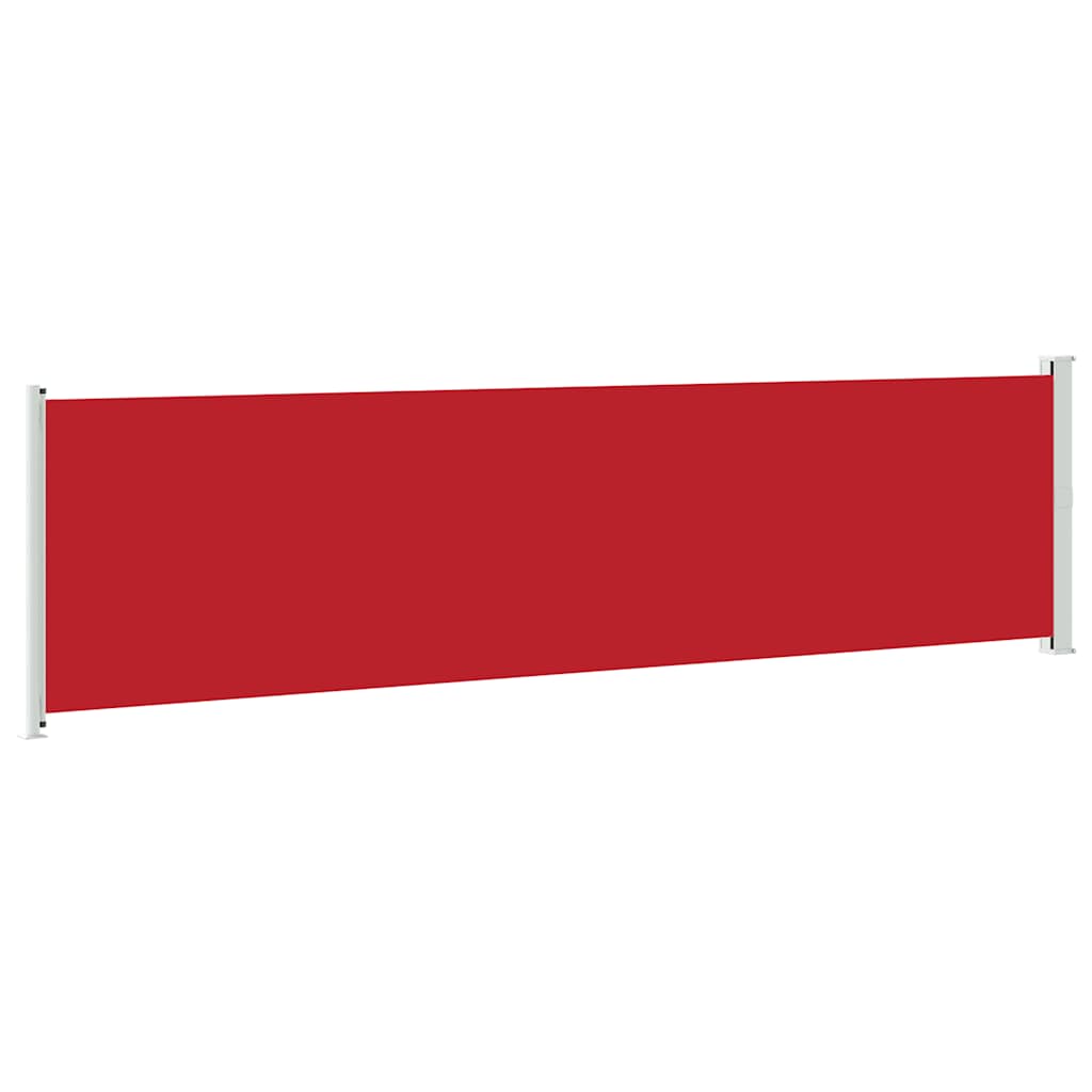 sammenrullelig sidemarkise til terrassen 600x160 cm rød