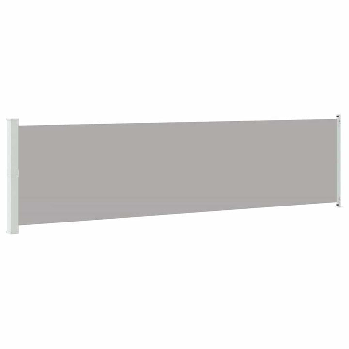 sammenrullelig sidemarkise til terrassen 600x160 cm grå