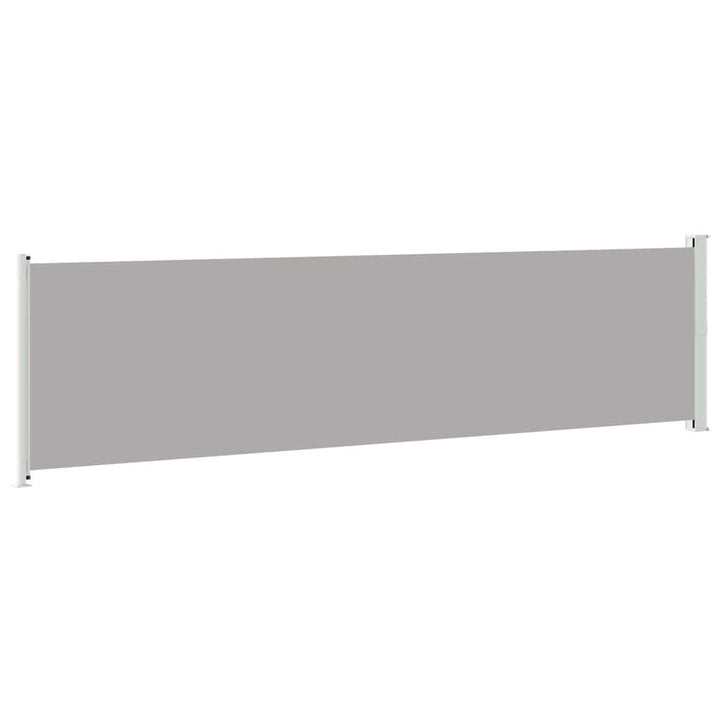 sammenrullelig sidemarkise til terrassen 600x160 cm grå