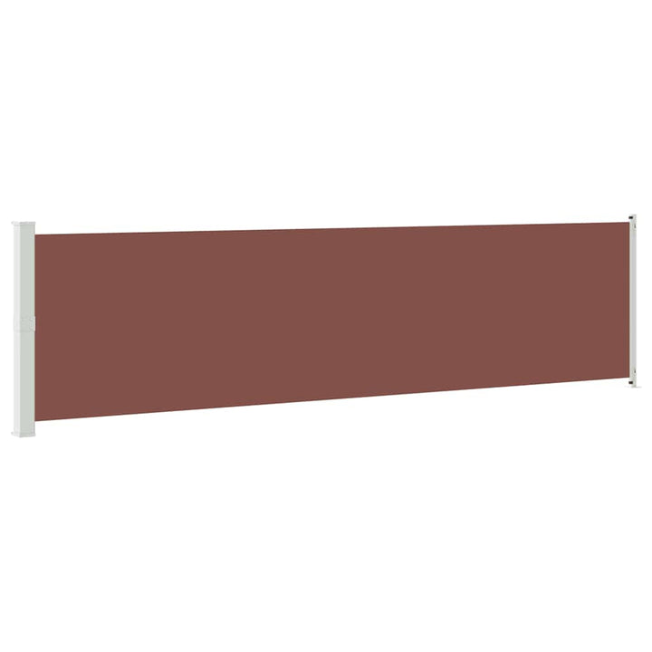 sammenrullelig sidemarkise til terrassen 600x160 cm brun