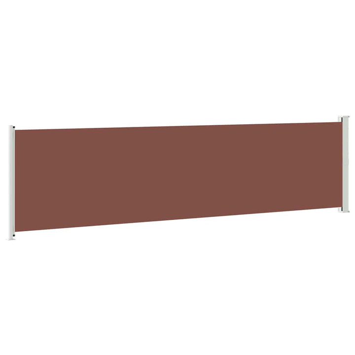 sammenrullelig sidemarkise til terrassen 600x160 cm brun